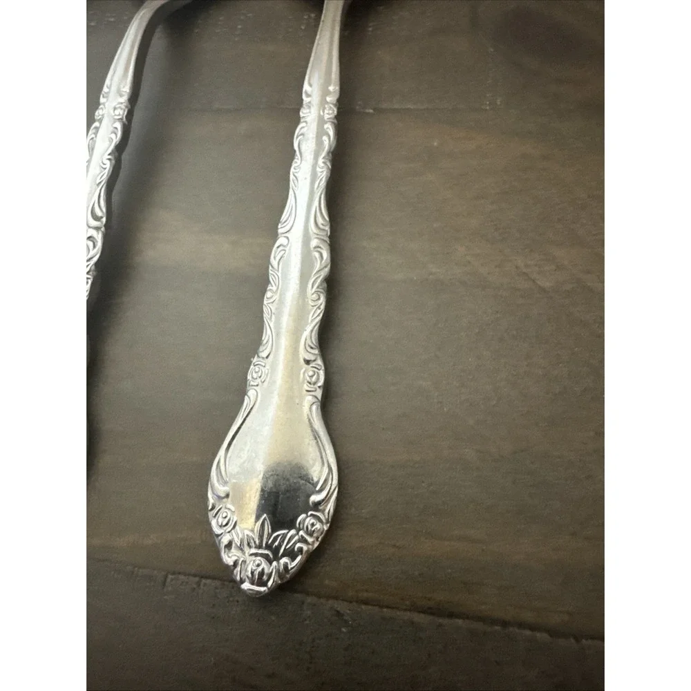 International‎ Silver GIGI Stainless Flatware 4 Soup Spoons + 1 Salad Fork